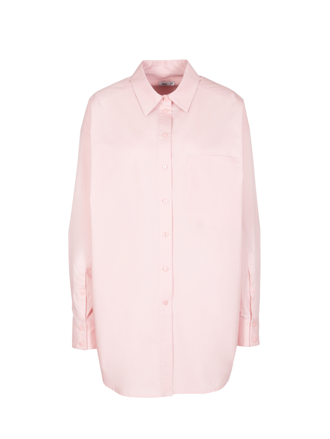 Розовая классическая рубашка 
